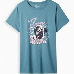 TORRID Disney Bambi Flower skunk t-shirt, Plus size‎ 4X(24-26)